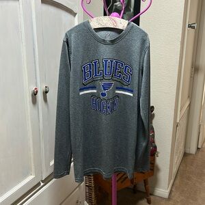 EUC St. Louis Blues hockey long sleeve T-shirt men’s size 34/36 XS